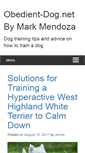 Mobile Screenshot of obedient-dog.net